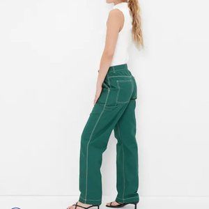 High Rise '90s Loose Carpenter Pants with Washwell